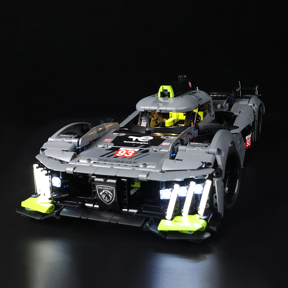 Lego PEUGEOT 9X8 24H Le Mans Hybrid Hypercar 42156 Light Kit