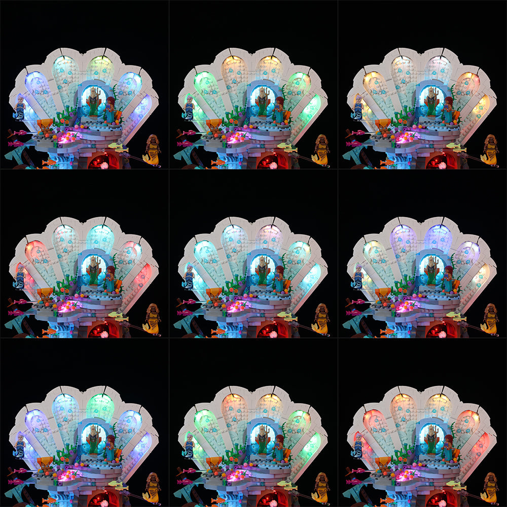 Lego The Little Mermaid Royal Clamshell 43225 Light Kit