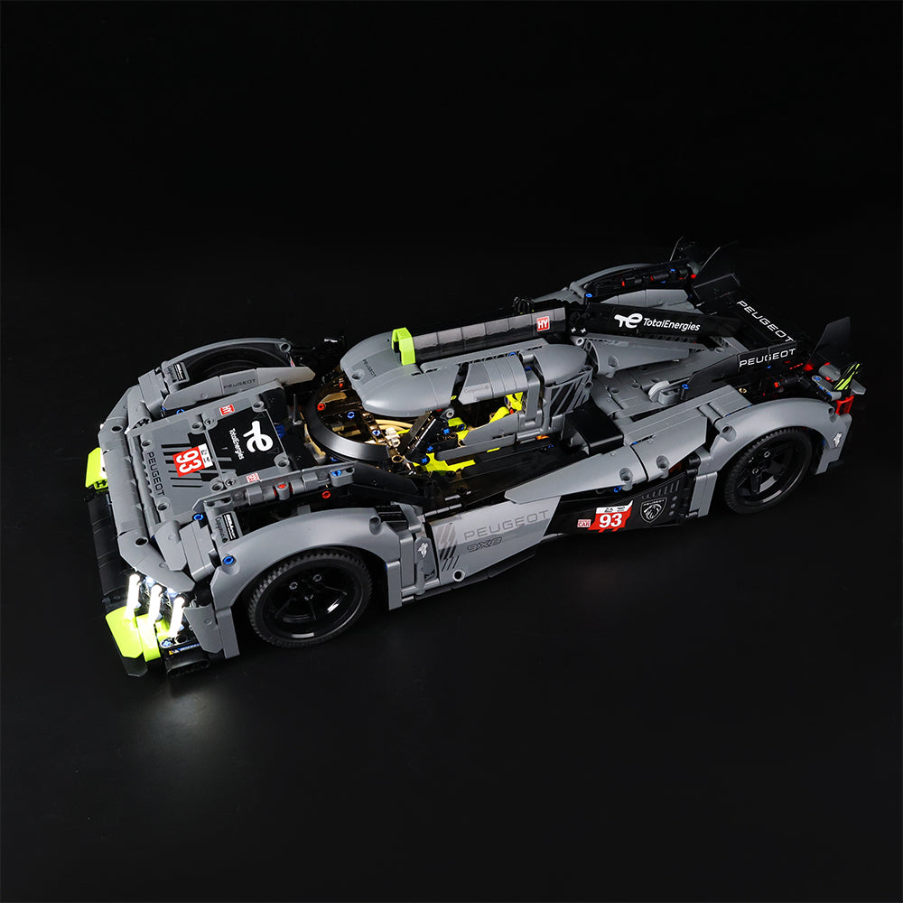 Lego PEUGEOT 9X8 24H Le Mans Hybrid Hypercar 42156 Light Kit