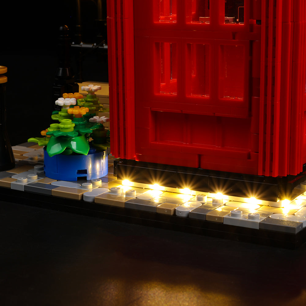 Lego Red London Telephone Box 21347 Light Kit