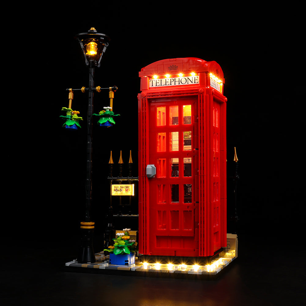 Lego Red London Telephone Box 21347 Light Kit