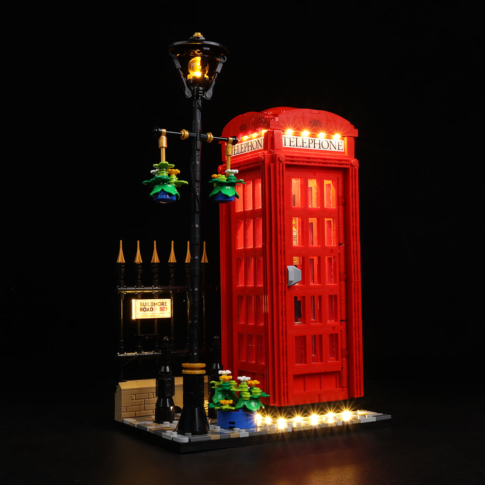 Lego Red London Telephone Box 21347 Light Kit