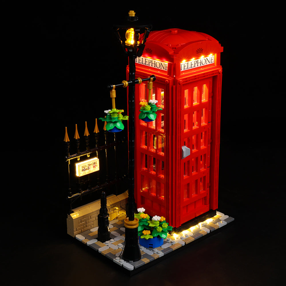 Lego Red London Telephone Box 21347 Light Kit