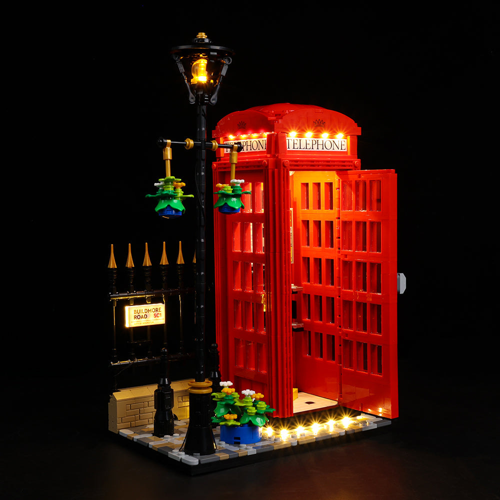 Lego Red London Telephone Box 21347 Light Kit