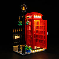 Lego Red London Telephone Box 21347 Light Kit