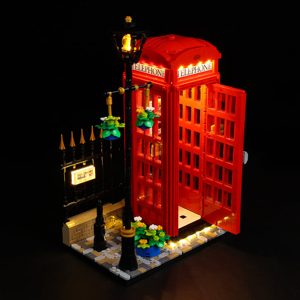 Lego Red London Telephone Box 21347 Light Kit