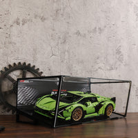 lego Technic Racing Car Display Case Metal Build Compatible with 42125 42083 42096 10295 42056 42115 42141 42171 42172