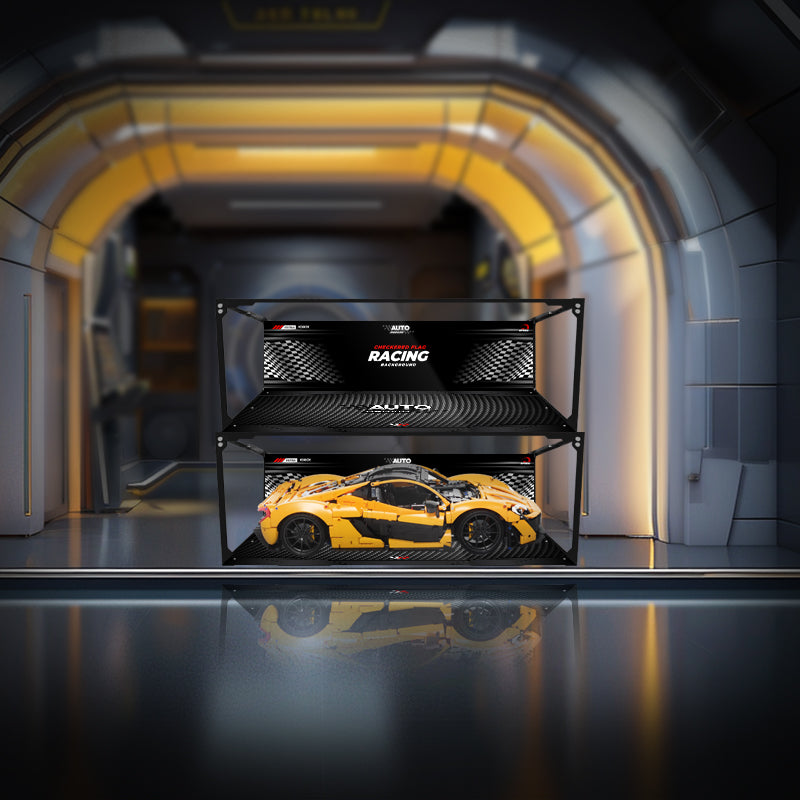 lego Technic Racing Car Display Case Metal Build Compatible with 42125 42083 42096 10295 42056 42115 42141 42171 42172