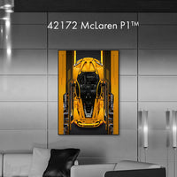 Lego 42172 McLaren P1 Display Wallboard
