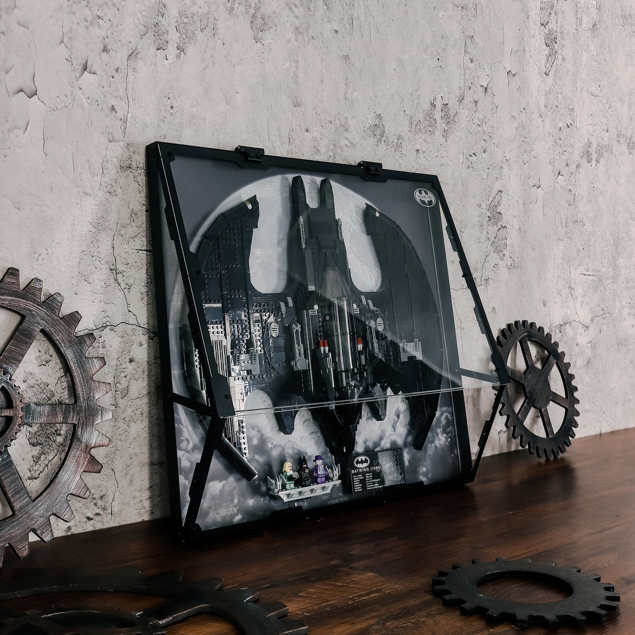 Lego 1989 Batwing 76161 Display Case Metal Build