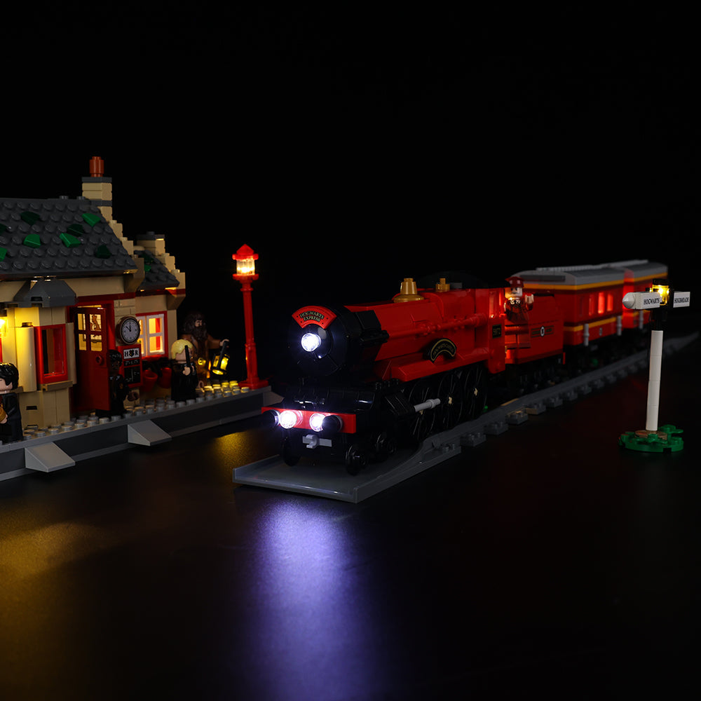Lego Hogwarts Express Train Set with Hogsmeade Station 76423 Light Kit