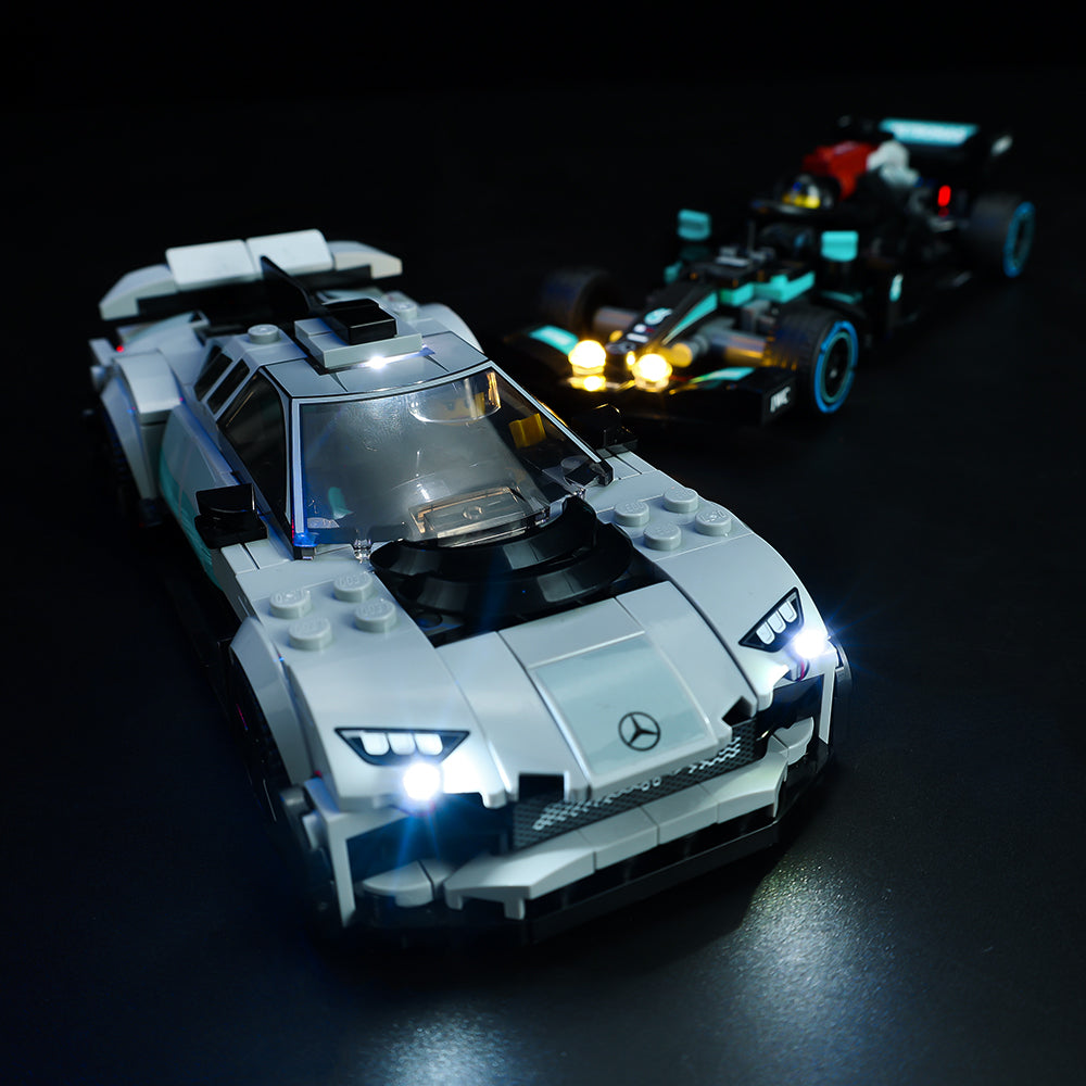 Lego Mercedes-AMG F1 W12 E Performance & Mercedes-AMG Project One 76909 Light Kit