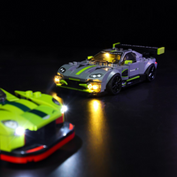 Lego Aston Martin Valkyrie AMR Pro and Aston Martin Vantage GT3 76910 Light Kit