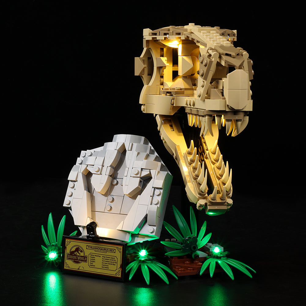 Lego Dinosaur Fossils T. rex Skull 76964 Light Kit