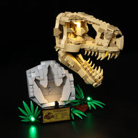Lego Dinosaur Fossils T. rex Skull 76964 Light Kit