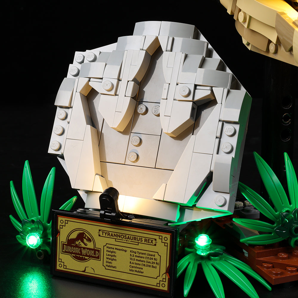 Lego Dinosaur Fossils T. rex Skull 76964 Light Kit