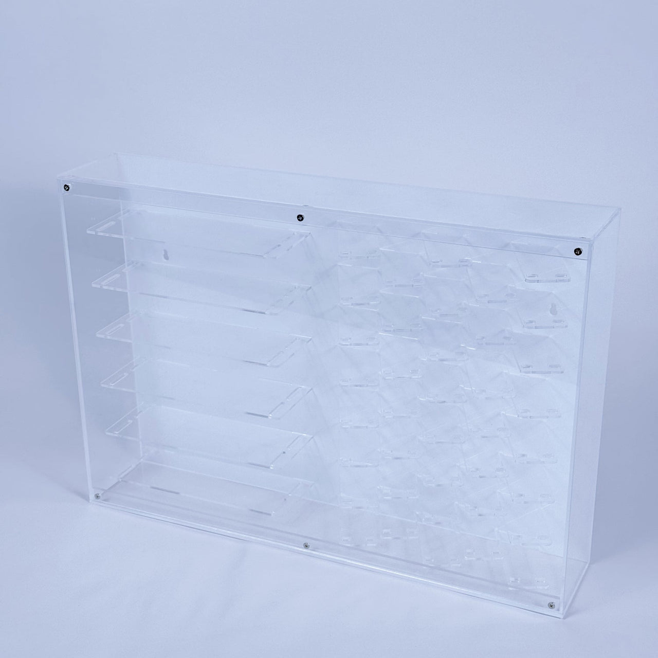 Premium 1:64 Diecast Cars Display Case for 38 Cars & Six Haulers, Hot Wheels, Tomica, Matchbox, Siku