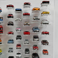 Premium 1:64 Diecast Cars Display Case for 38 Cars & Six Haulers, Hot Wheels, Tomica, Matchbox, Siku