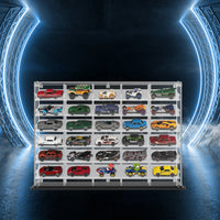 Premium Horizontal Display Case for 1:64 Scale Diecast Cars, Hot Wheels, Tomica, Matchbox, Siku