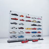 Premium Horizontal Display Case for 1:64 Scale Diecast Cars, Hot Wheels, Tomica, Matchbox, Siku