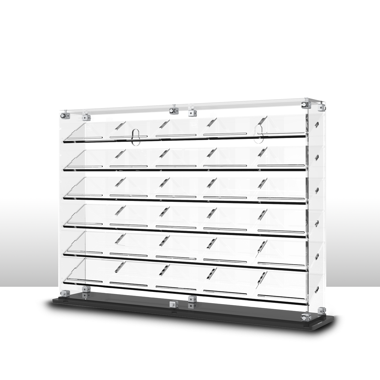 Premium Horizontal Display Case for 1:64 Scale Diecast Cars, Hot Wheels, Tomica, Matchbox, Siku