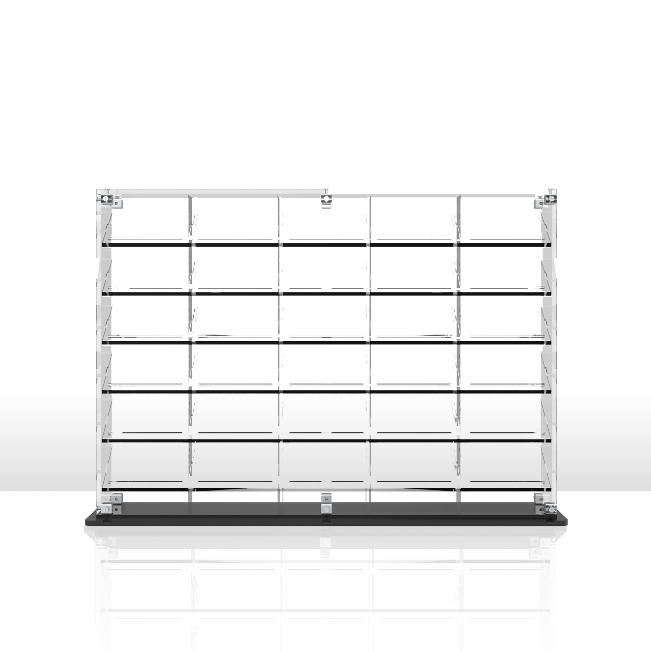 Premium Horizontal Display Case for 1:64 Scale Diecast Cars, Hot Wheels, Tomica, Matchbox, Siku