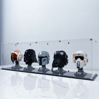 Premium Display Case for 5 x Lego Helmets