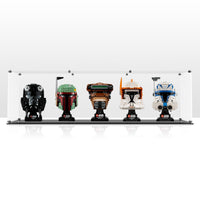 Premium Display Case for 5 x Lego Helmets