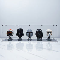 Premium Display Case for 5 x Lego Helmets