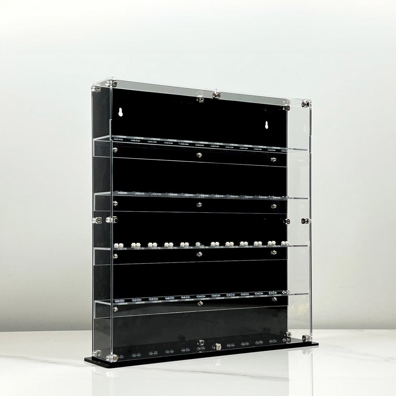 Premium 5-Tier Wall Mounted Display Cases for Lego Minifigures - 12 Minifigures Wide