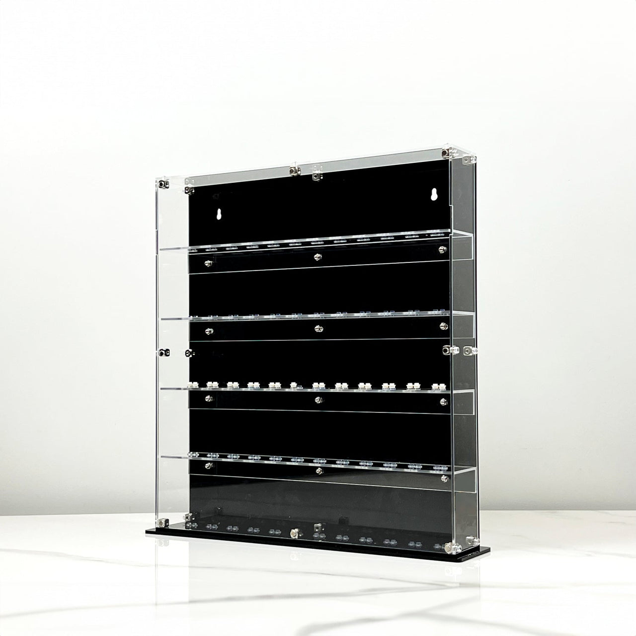 Premium 5-Tier Wall Mounted Display Cases for Lego Minifigures - 12 Minifigures Wide