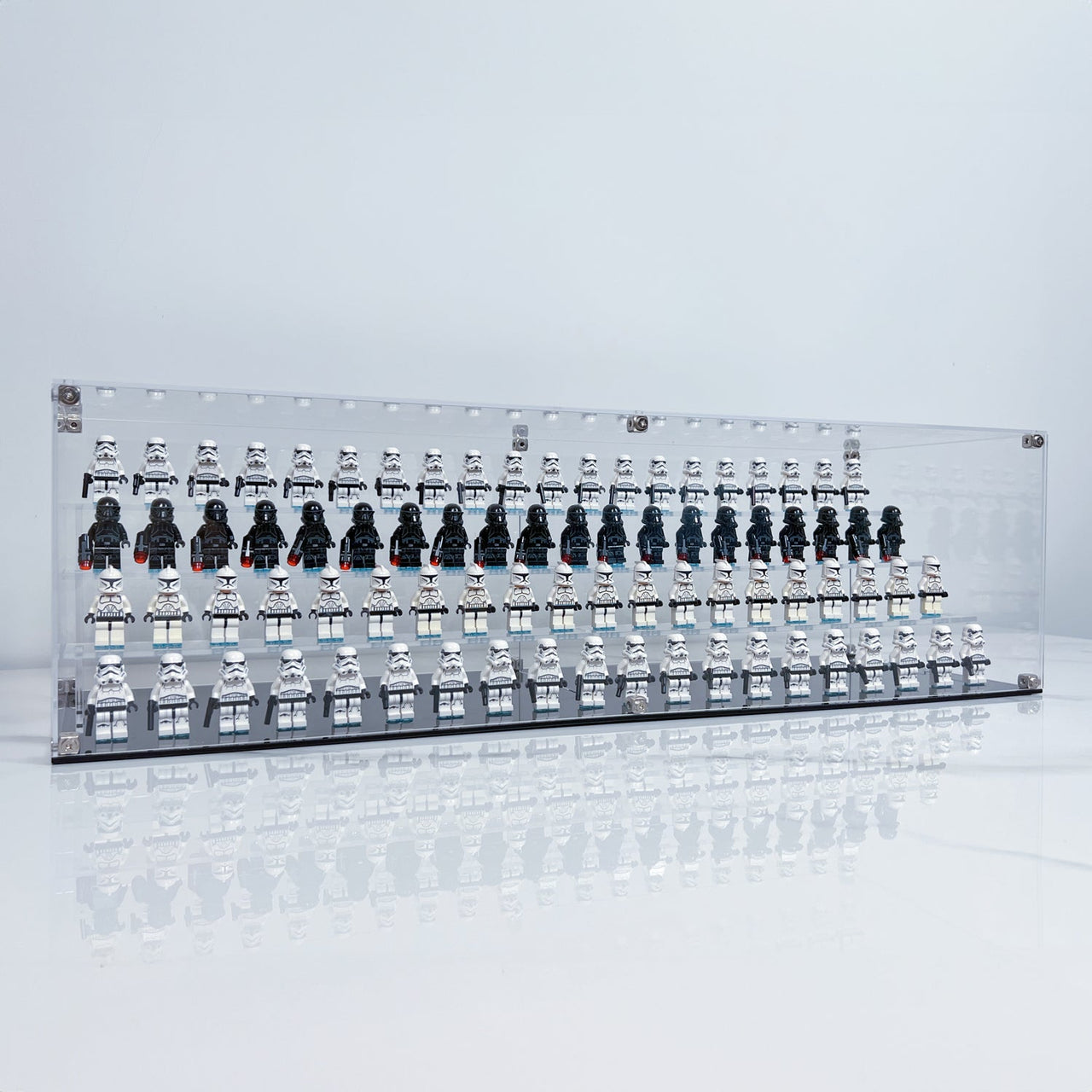 Premium 4-Tier Display Case Podiums for 80 Lego Minifigures