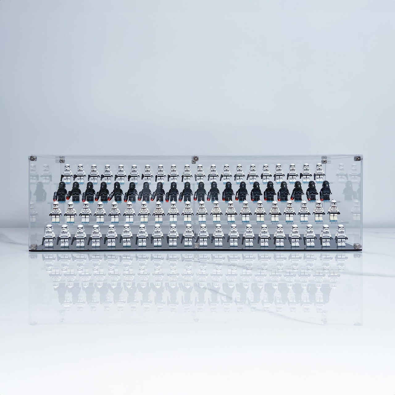 Premium 4-Tier Display Case Podiums for 80 Lego Minifigures