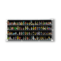 Premium Wall Mounted Display Case for Lego Minifigures - 92 Minifigures