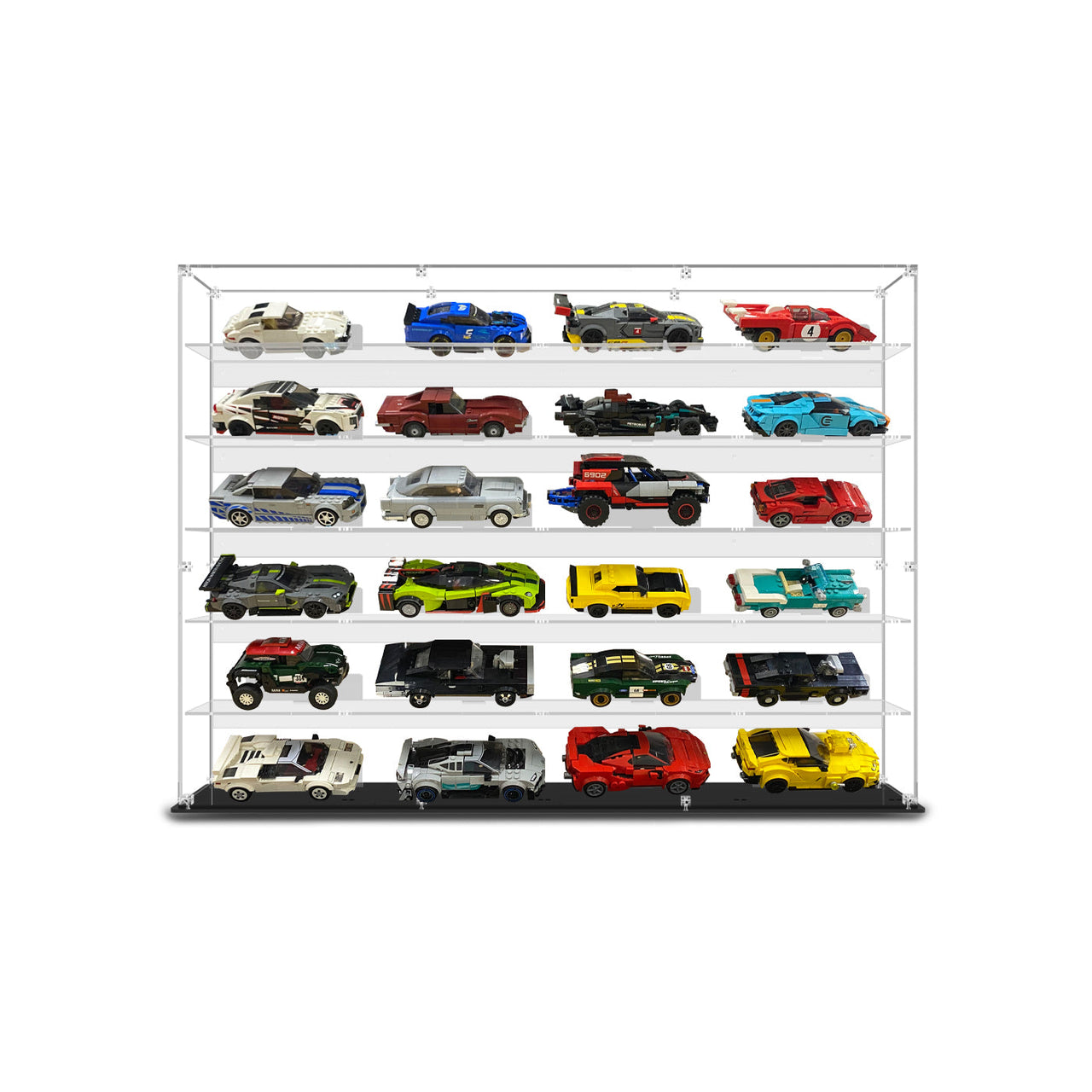 Premium Display Case for 24 x Lego Speed Champions Cars (4x6)