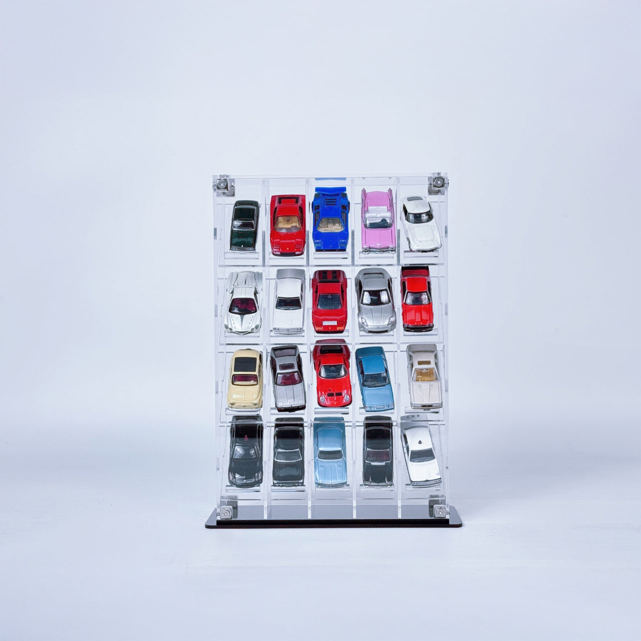 Premium Vertical Display Case for 1:64 Scale Diecast Cars, Hot Wheels, Tomica, Matchbox, Siku
