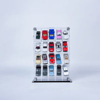 Premium Vertical Display Case for 1:64 Scale Diecast Cars, Hot Wheels, Tomica, Matchbox, Siku