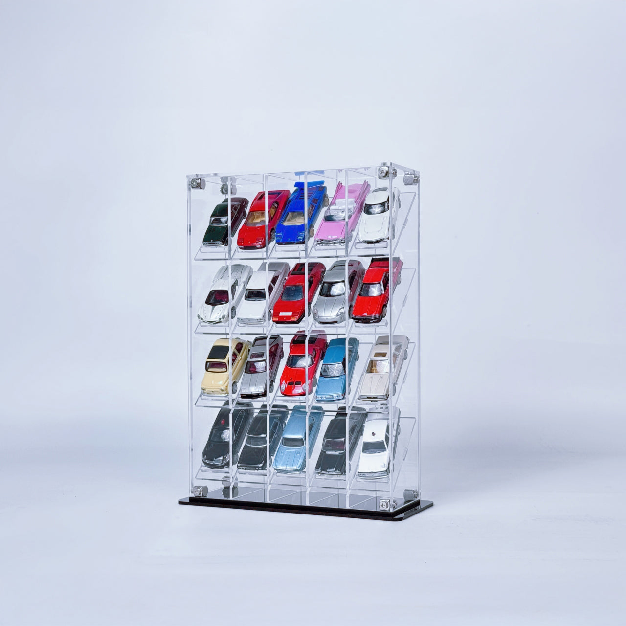 Premium Vertical Display Case for 1:64 Scale Diecast Cars, Hot Wheels, Tomica, Matchbox, Siku