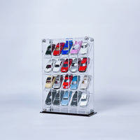 Premium Vertical Display Case for 1:64 Scale Diecast Cars, Hot Wheels, Tomica, Matchbox, Siku