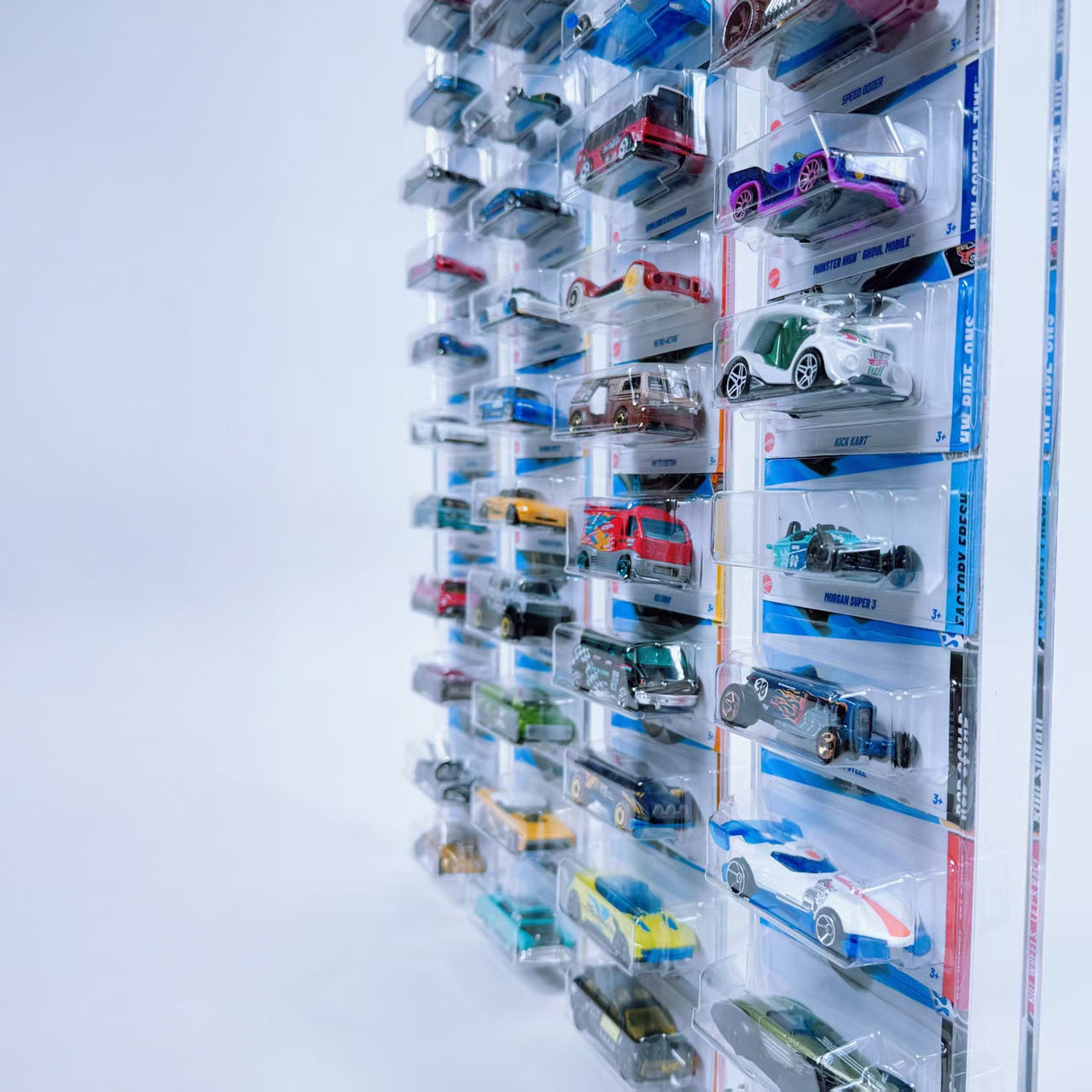 Premium Wall-Mounted Hot Wheels Cars Holder