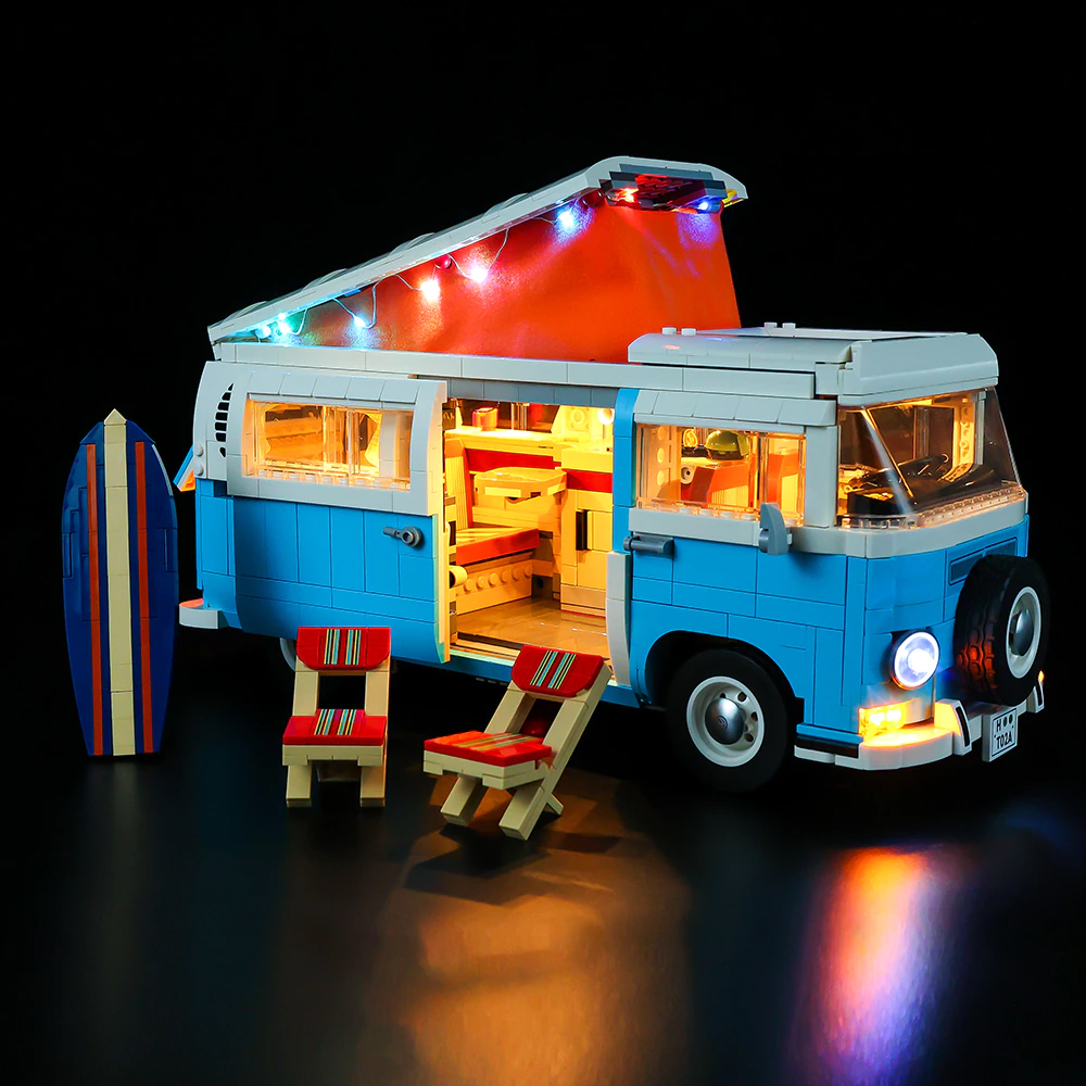 Lego Volkswagen T2 Camper Van 10279 light kit
