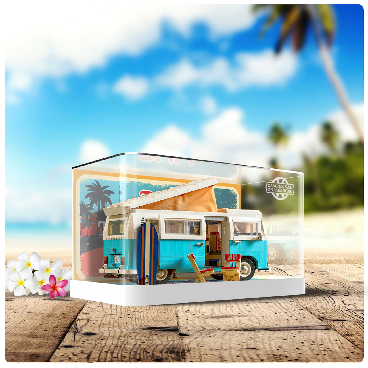 Lego Volkswagen T2 Camper Van 10279 Display Case