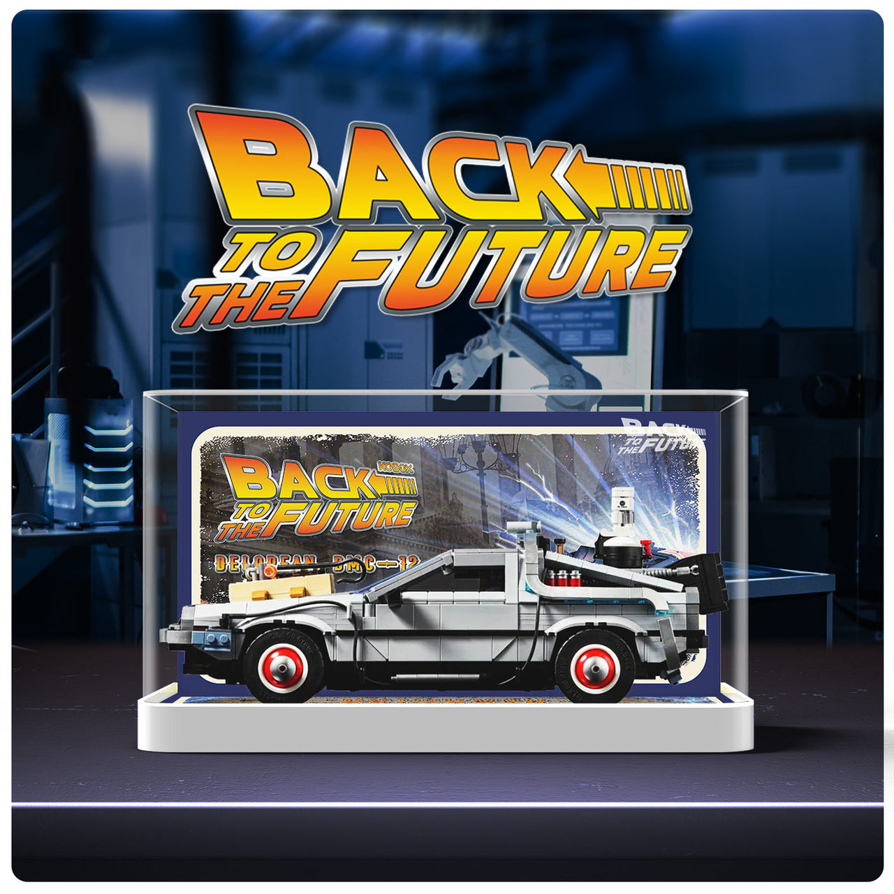 Lego Back to the Future Time Machine 10300 Display Case