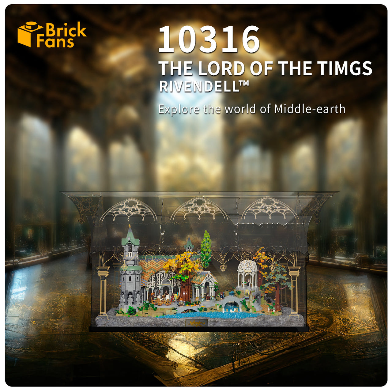 Lego The Lord of the Rings: Rivendell 10316 Display Case