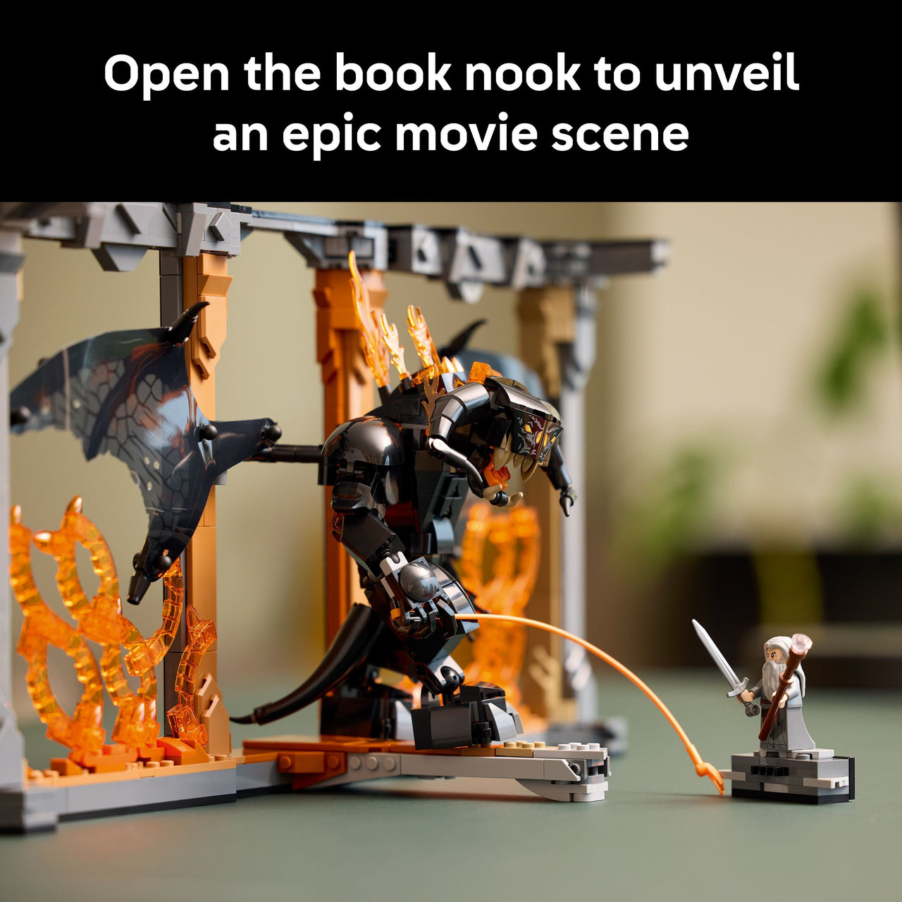 LEGO 10367 Icons The Lord of the Rings Balrog Book Nook
