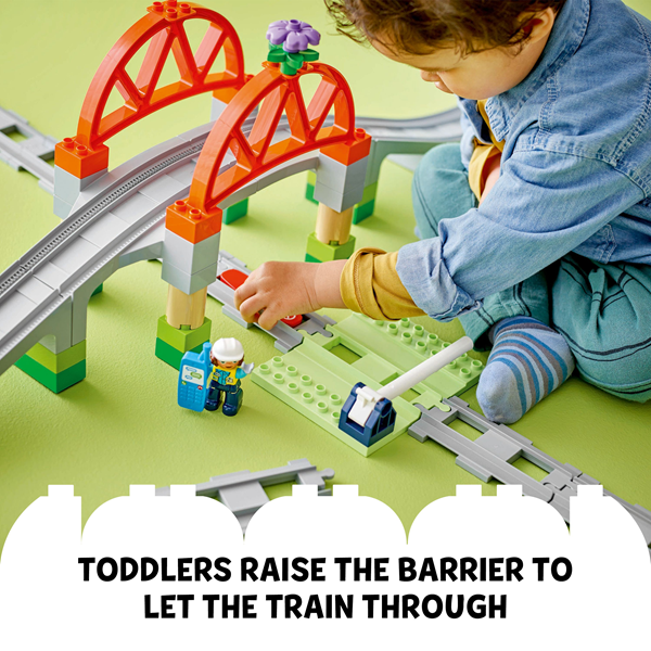 LEGO 10426 DUPLO Trains Train Bridge And Tracks Expansion Set
