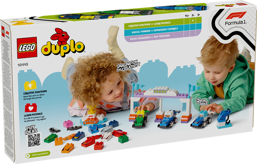 LEGO 10445 DUPLO F1 Team Race Cars & Drivers