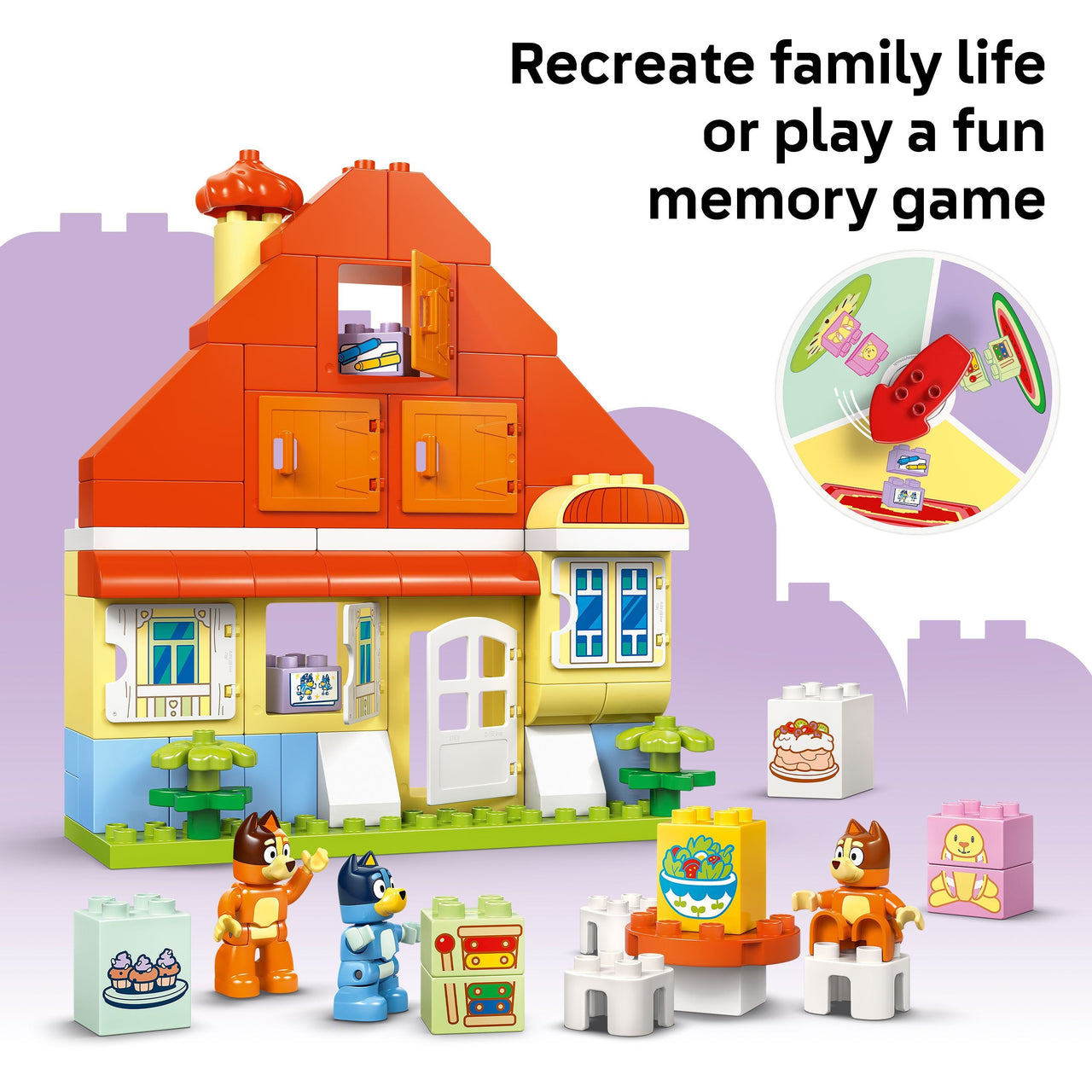 LEGO 10459 DUPLO Bluey: Bluey’s Family House with Memory Game