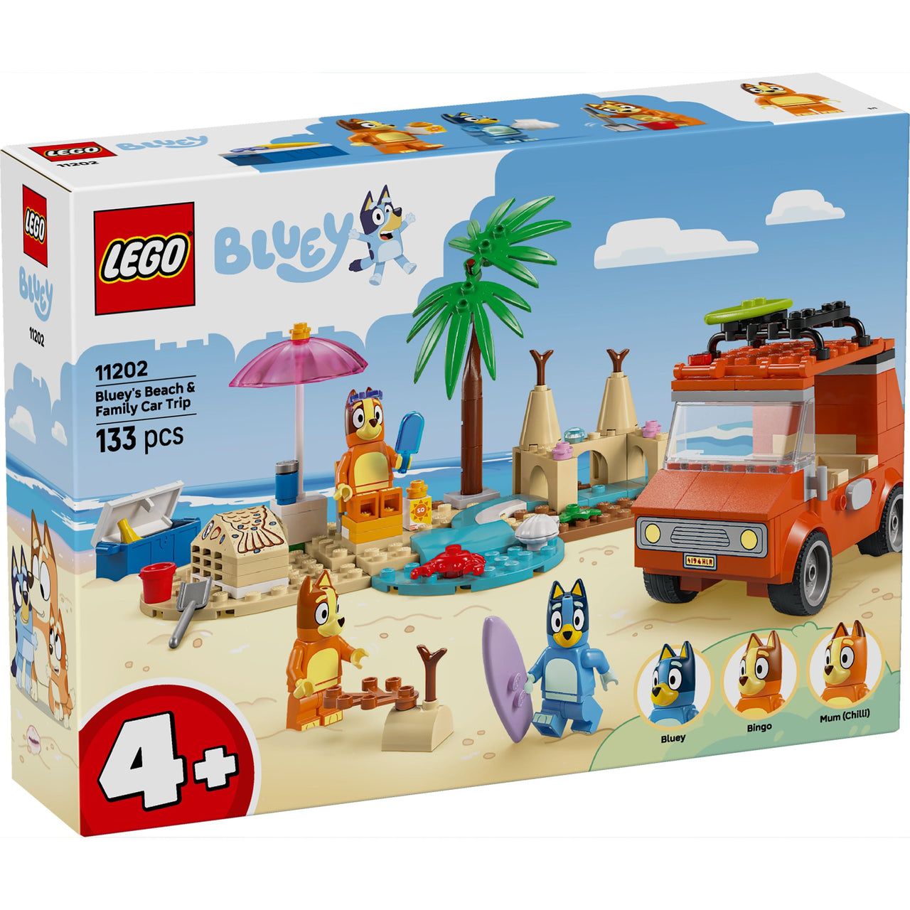 LEGO 11202 Bluey: Bluey’s Beach & Family Car Trip