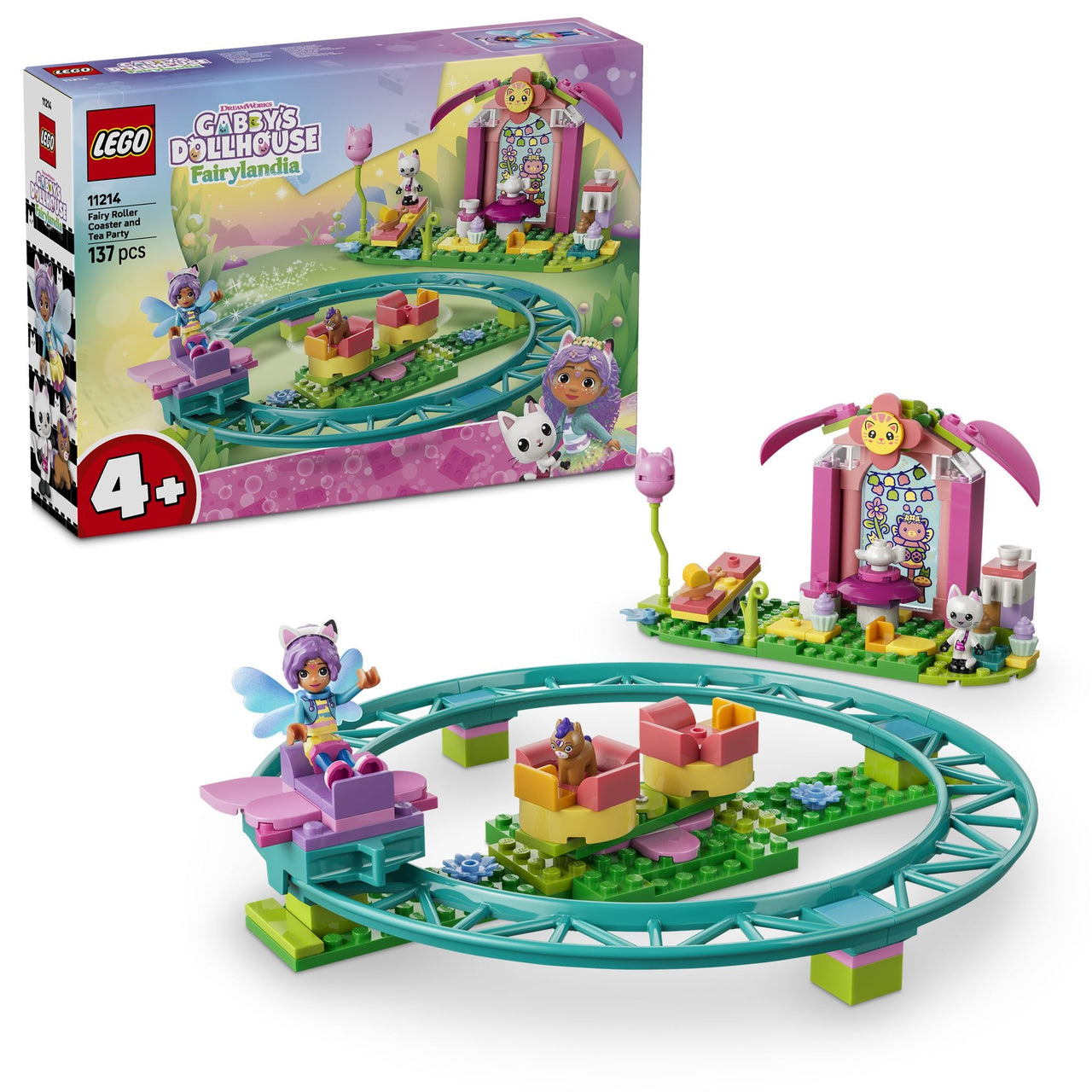 LEGO 11214 Gabby’s Dollhouse Fairy Roller Coaster and Tea Party